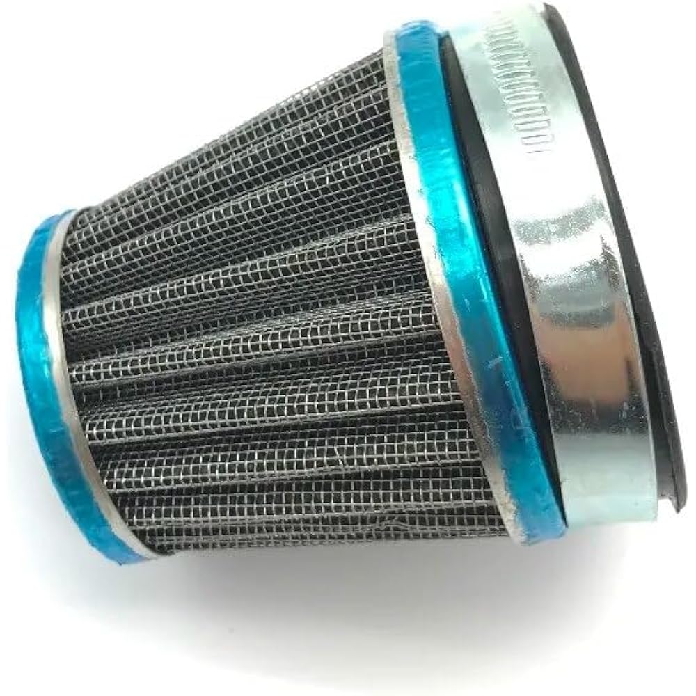 58mm-60mm 2 Layer Steel Net Gauze Motorcycle Clamp-On Air Filter Cleaner Spare Parts Replacement