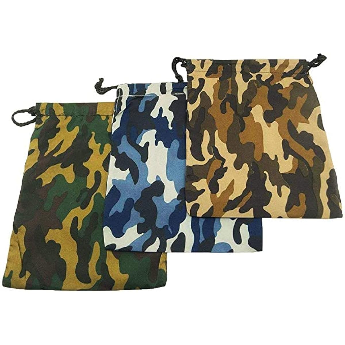 ifavor123 Camo Polyester Drawstring Bags Loot Bags Party Favors - Pack of 24