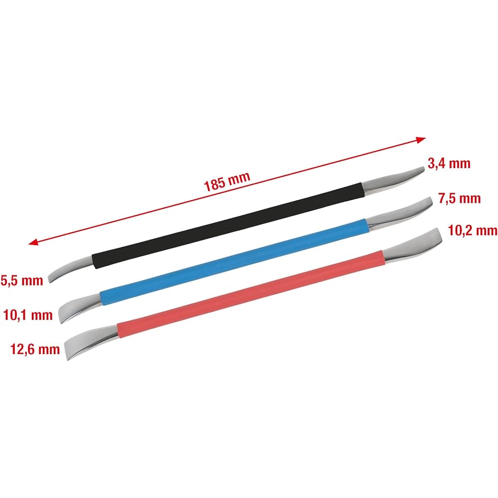 KS Tools Precision Lever Tool Set 3 Pieces 911.8225
