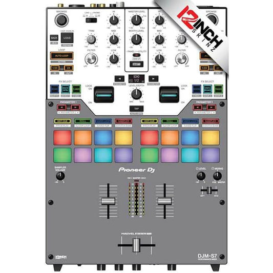 12inch SKINZ/Skin for Pioneer DJM-S7 [Gray]