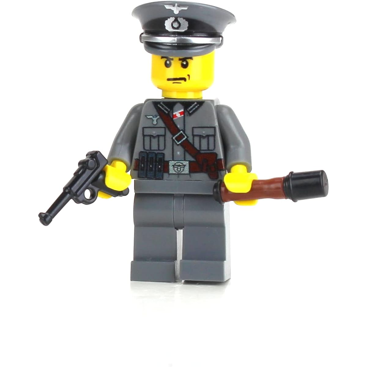 Wehrmacht Officer German WW2 (SKU62) - Battle Bricks Custom Minifigure