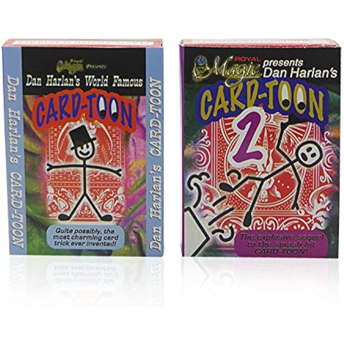 SUMAG Cardtoon #1 & #2 Card Magic Trick Animation Cardtoon Deck Magic Close Up Illusion Gimmick Mentalism Playing Card Magic