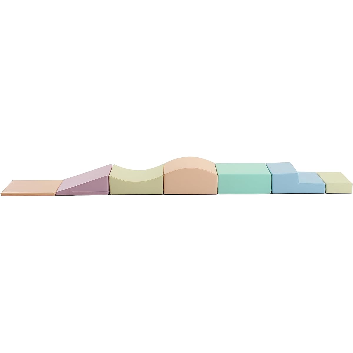 IGLU Little Crawler Soft Playset Activity Toy 7 Shapes Anti-Slip - Light Pastel