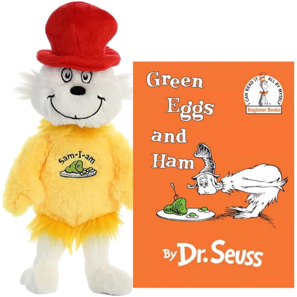 Dr. Seuss Sam I Am Green Eggs and Ham Book and Plush Gift Set
