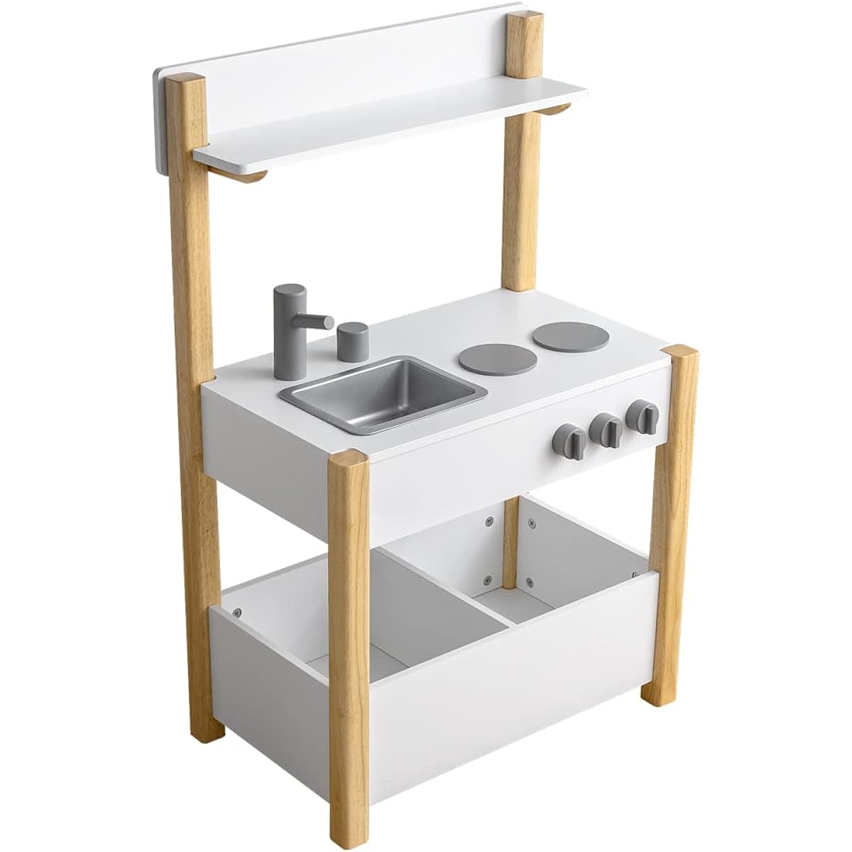 Air Rhizome Pretend Kitchen Wooden Stylish Cute Scandinavian 3WAY Educational Toy Pretend Kitchen RILO