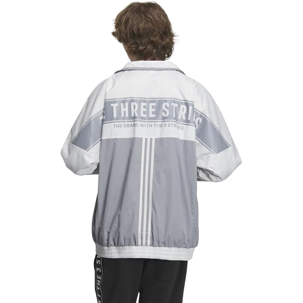 Adidas IJM07 Men's Jersey Top Warding Oversized Fit Woven Full Zip Jacket