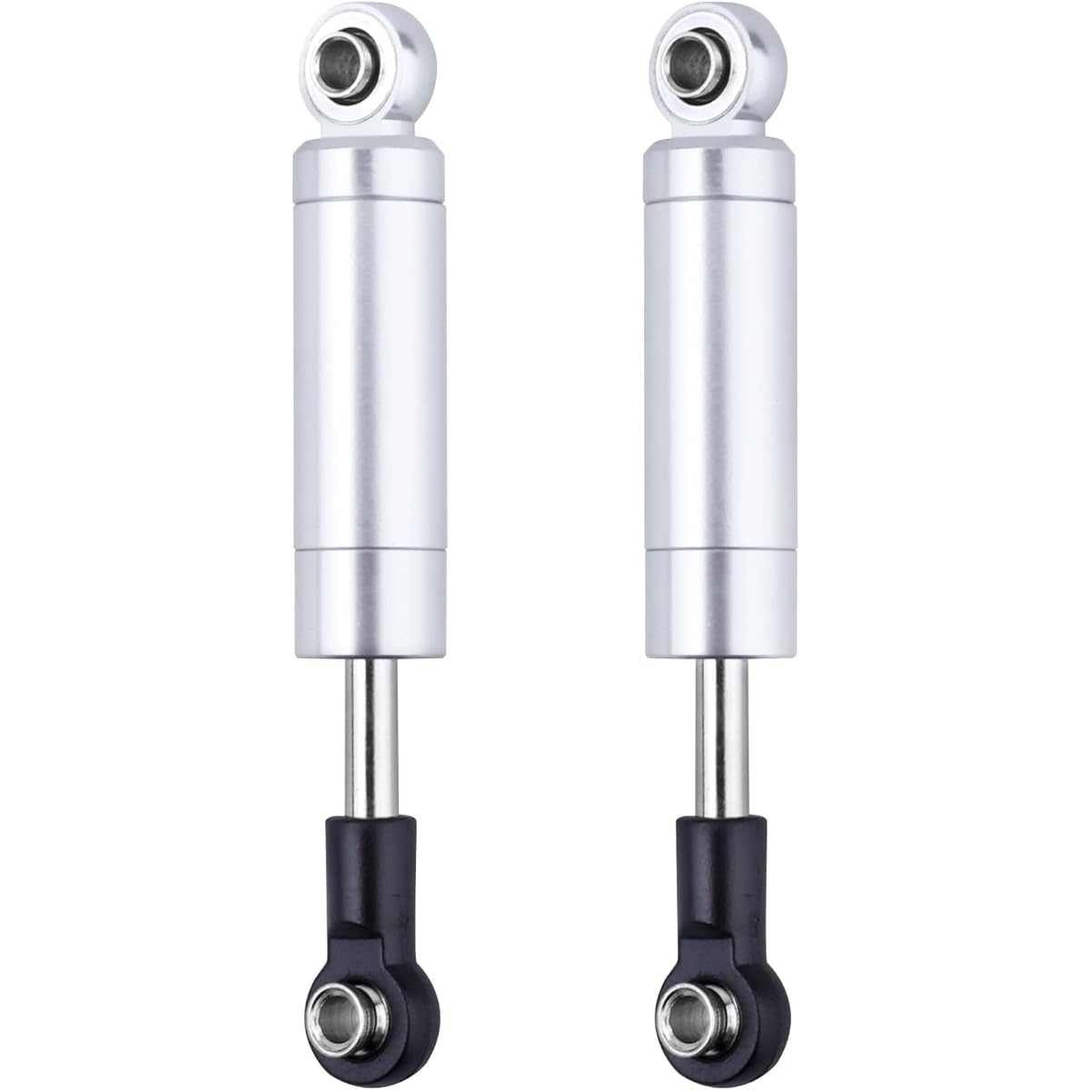 Hobbyfire RC Shocks Internal Springs 2pcs for RC Car Monster Truck Crawler On-Road Off-Road Buggy Touring Drift (Total Length 70mm, Silver)