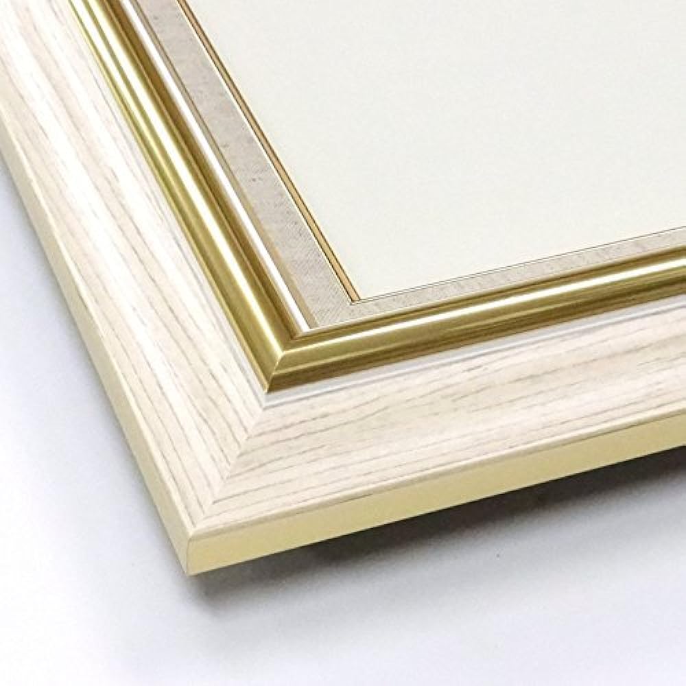 Large Oil Painting Picture Frame 8116 Acrylic Specifications with Wall Hook (F6, Ivory)