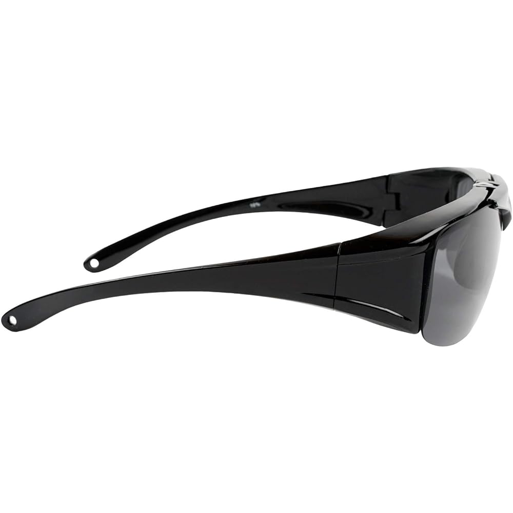 EDWIN Flip-up Sunglasses Polarized Overglasses Plastic Frame Black EDF-011-1