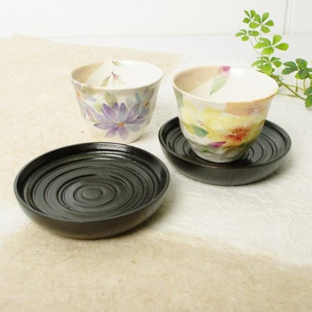 Ceramic Indigo Flower Kaori Sencha with teapot Multicolor Size: Approximately φ9.2 H6.7 02378