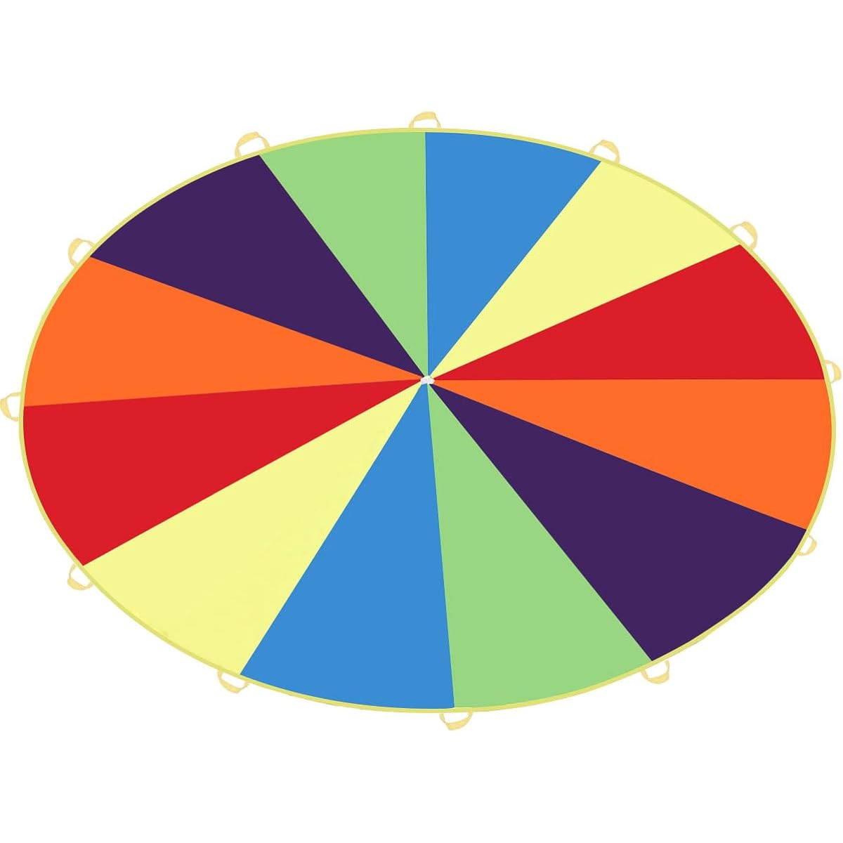 Bosimeca 9ft 10ft Kids Play Parachute with 12 Handles for Kids Cooperative Group Play