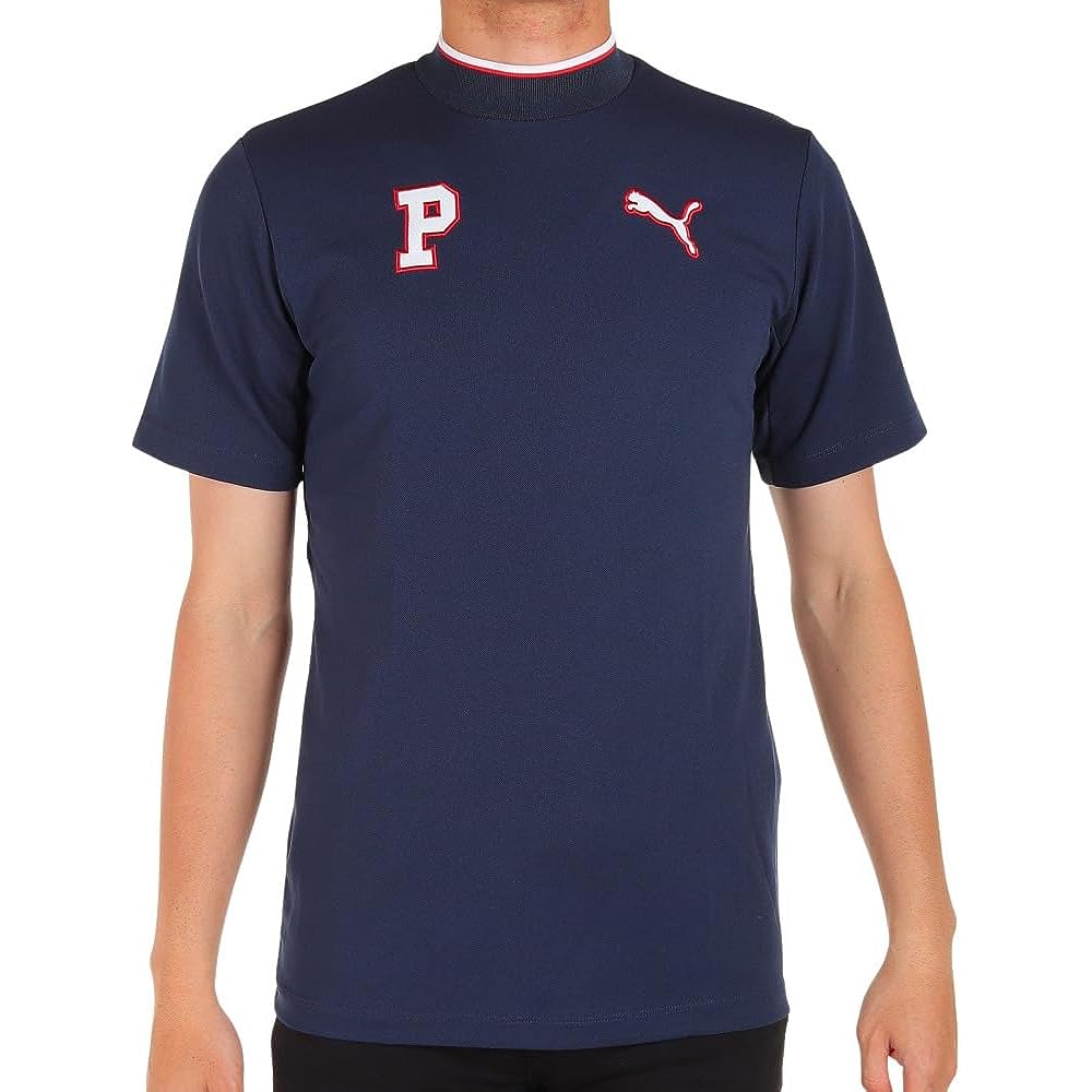 [PUMA] Men's Golf Shirt Ribbed SS Mock Neck