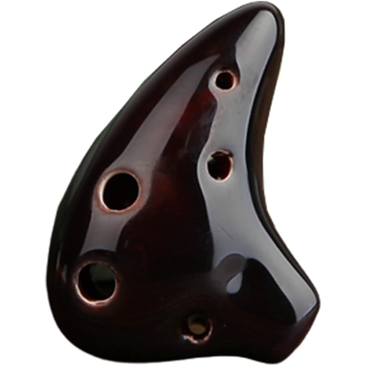 Cracked/Painted Craft Ceramic Ocarina 6 Holes High Pitch D Tone Mini Ocarina Musical Instrument Ocarina Instrument (2)