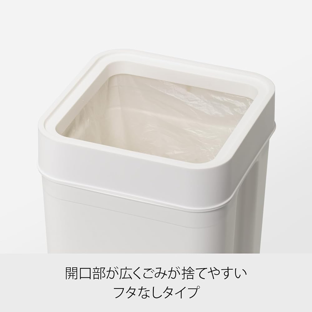 Like-it Lidless Trash Can Multipurpose Bin Approx. 45L Dust Box Gray Made in Japan LBD-53 Dust Box Separation Plastic Bottle Trash