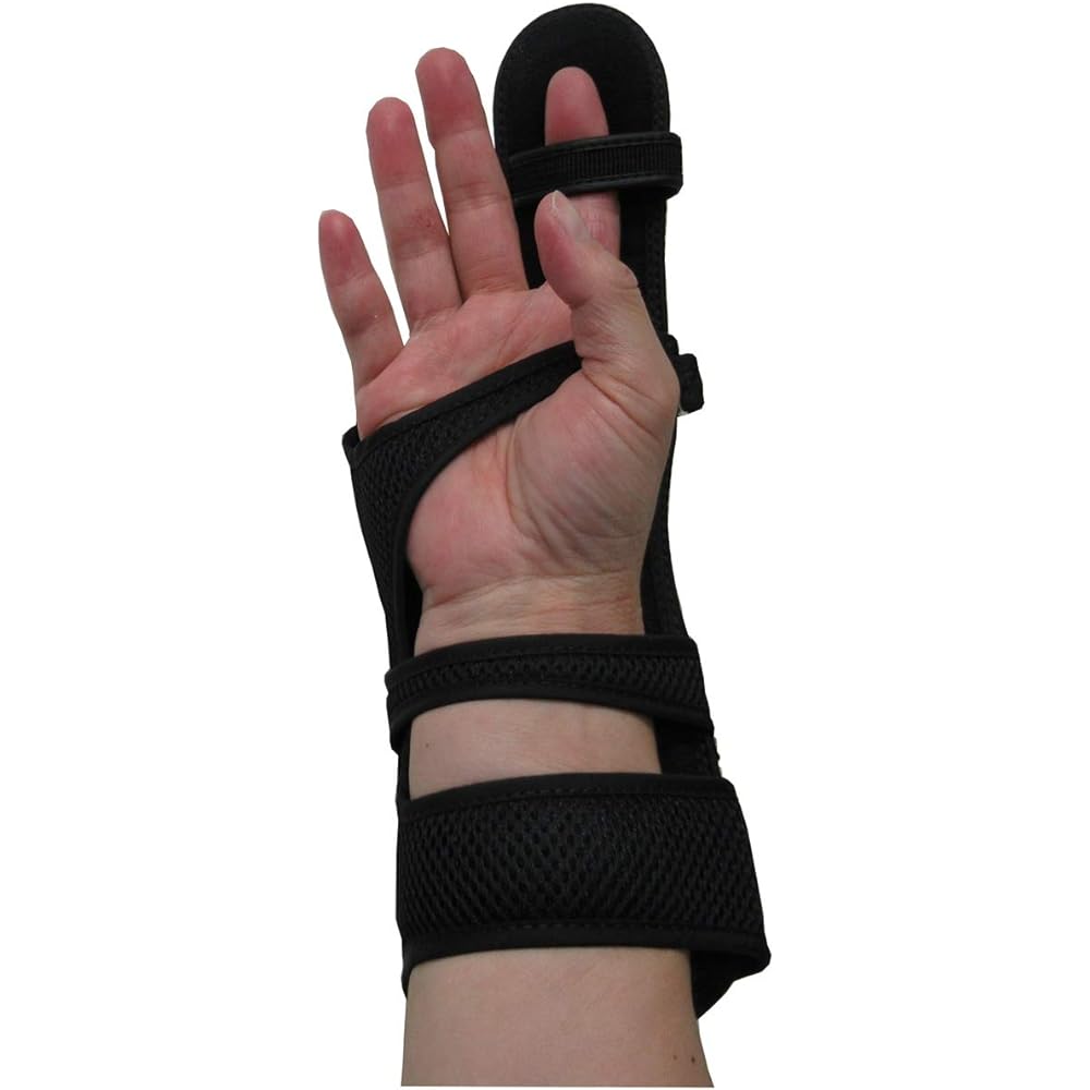 ABS finger support right-handed bowling wrist tie gloves