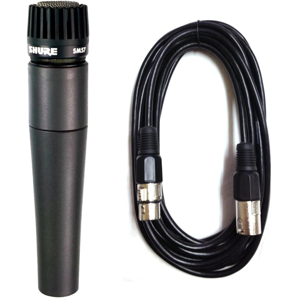[7-piece set with 5m microphone cable [XLR-XLR]] SHURE SM57-LCE instrument microphone