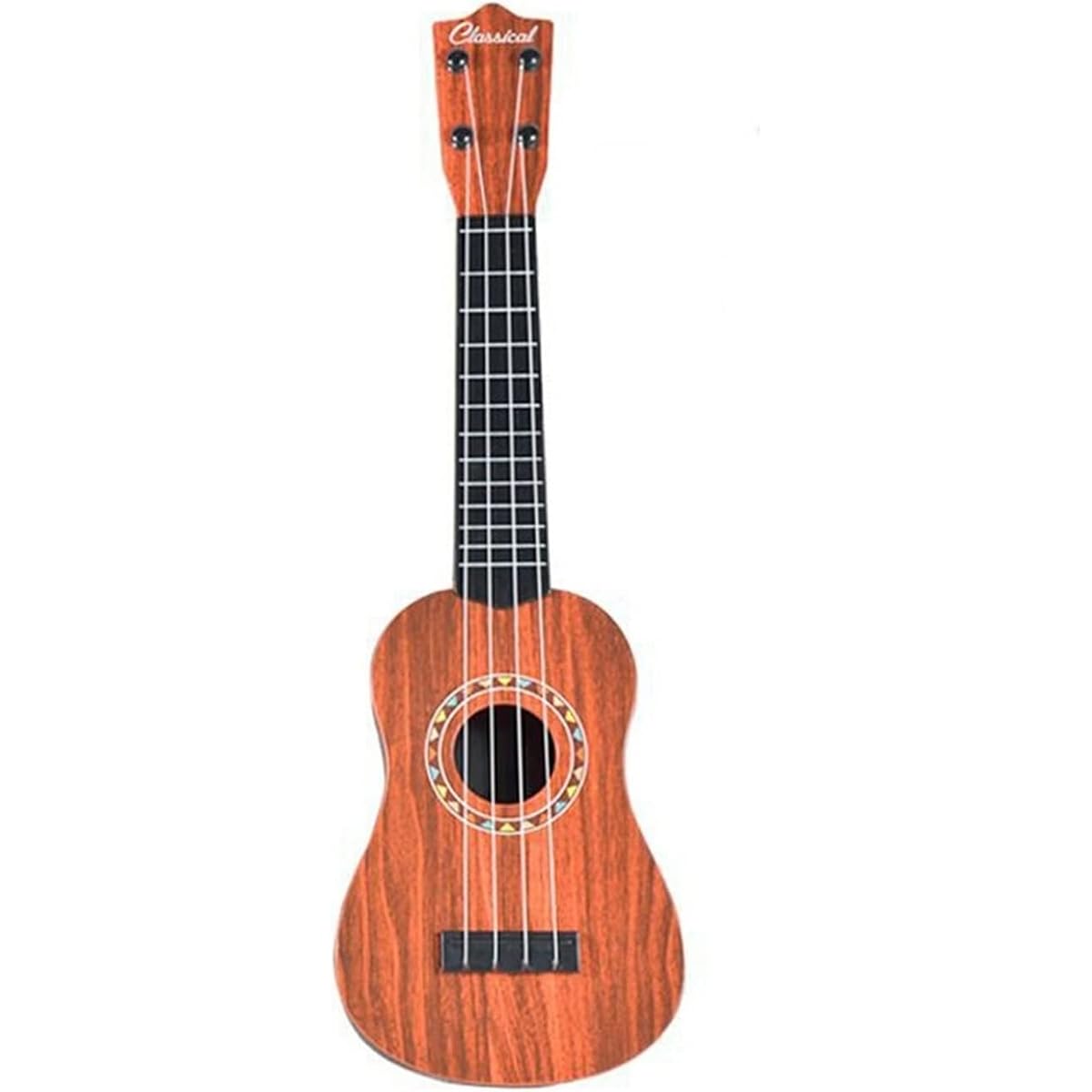 Ukulele Ukulele 21 inch 15 Frets Mahogany Soprano Ukulele Guitar Sapele Rosewood 4 Strings Guitar Musical Instruments Guitar (Color : Gold) (Light Yellow)