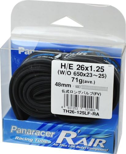 Panaracer Made in Japan Lightweight Tube R'AIR Size [26 x 0.9~1.25] [650 x 23~25C] Presta Valve 34mm / 48mm