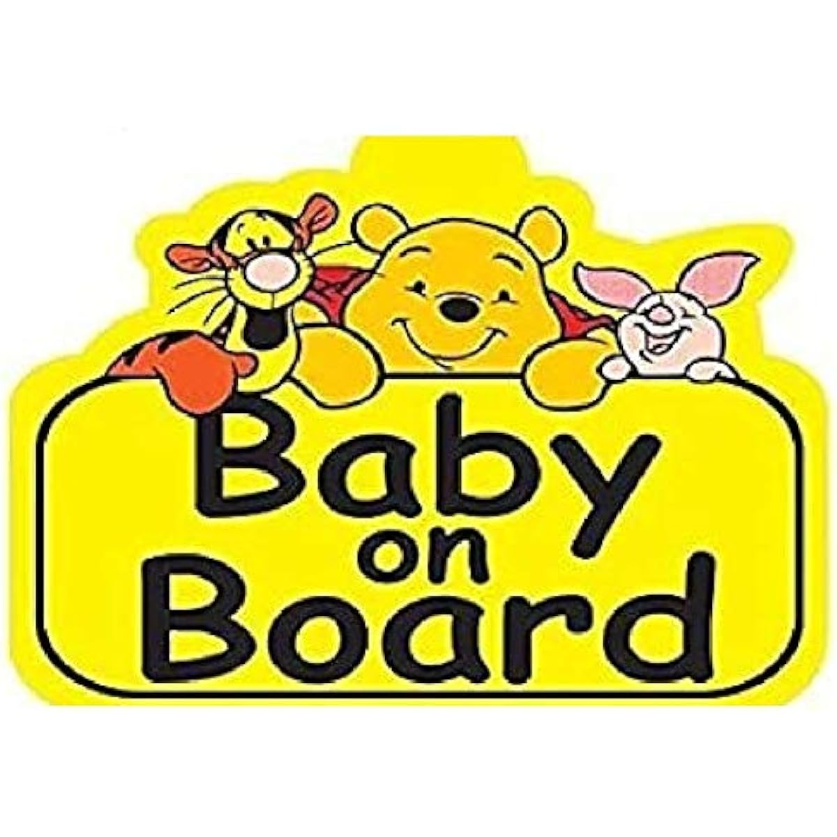 Baby ON Board 2pcs | Reflective 3M | Bear Cartoon Stickers for Laptop Car Bumper Truck Door Window Shop