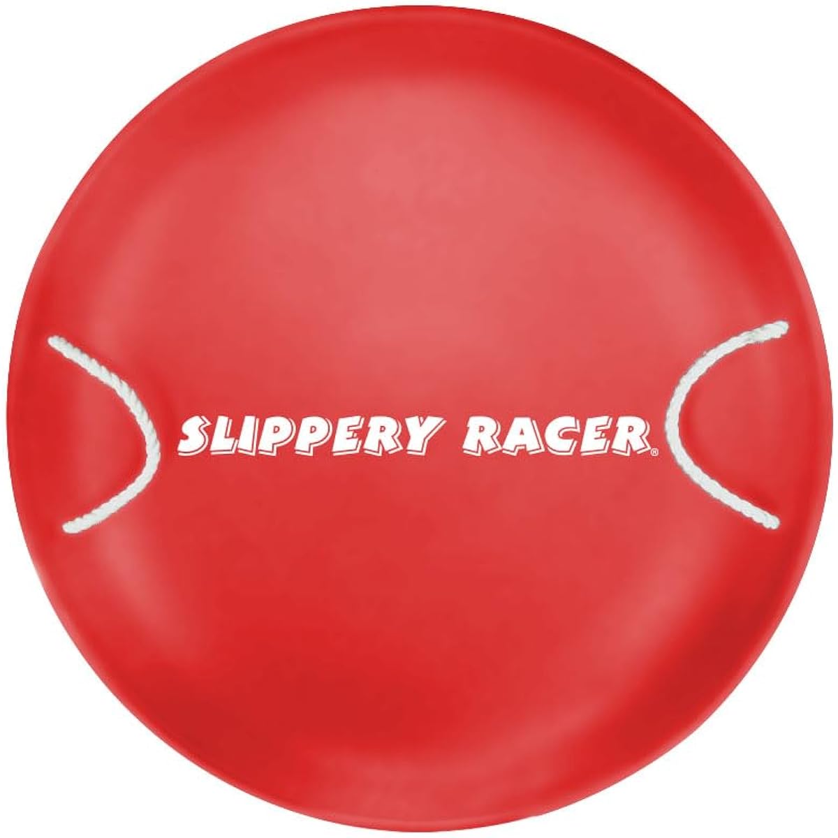 Slippery Racer ProDisc 26" Heavy Duty Aluminum Ferro Alloy Metal Kids Winter Saucer Snow Sled with Rivets and Soft Grip Rope Handle