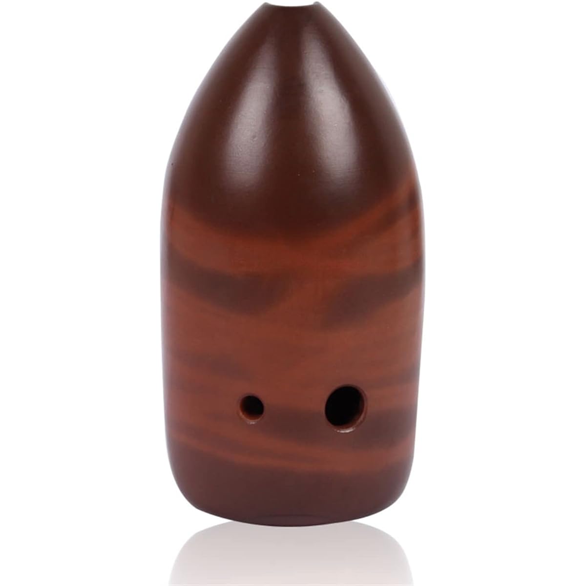 Double Cavity 9 Holes Xun Penholder Xun Red Pottery Smoked Professional Playing Ocarina Wind Instrument Ocarina Musical Instrument