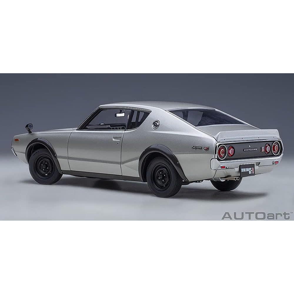 AUTOart 1/18 Nissan Skyline 2000 GT-R (KPGC110) Silver Finished Product 77471
