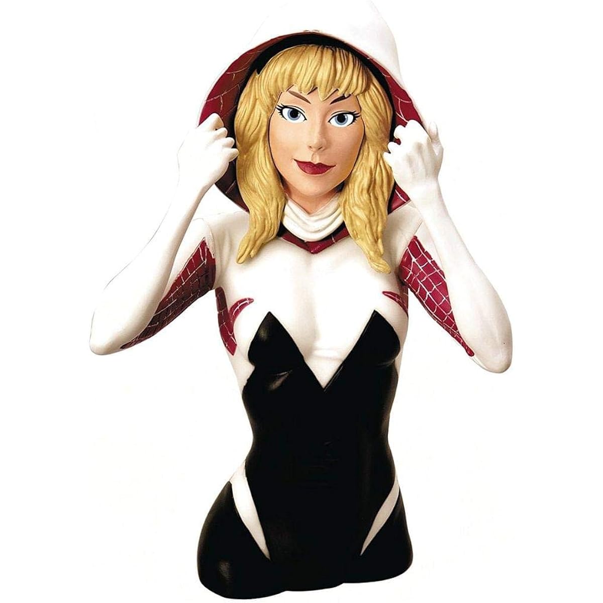 Previews Exclusive Spider-gwen Unmasked Bust Bank
