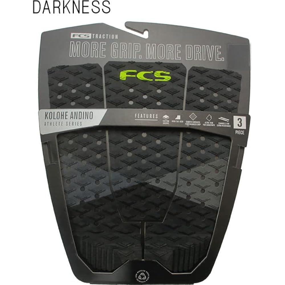 FCS Surfing Deck Pad KOLOHE ANDINO Athlete Series Surf Traction 3 Piece (PACIFIC)