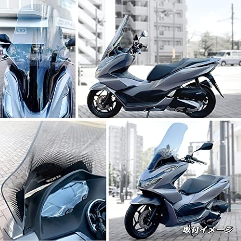 R-SPACE Windshield (Clear/Smoke) Long Shield Honda PCX JK05 JK06 KF47 R Space HONDA CLEAR SMOKE Long Screen Windproof