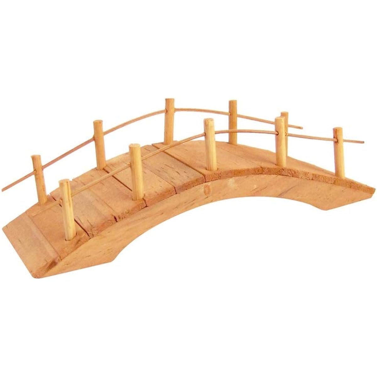 Treasure Gurus Miniature Wooden Arch Bridge Fairy Garden Ornaments Outdoor Dollhouse Decor Supplies
