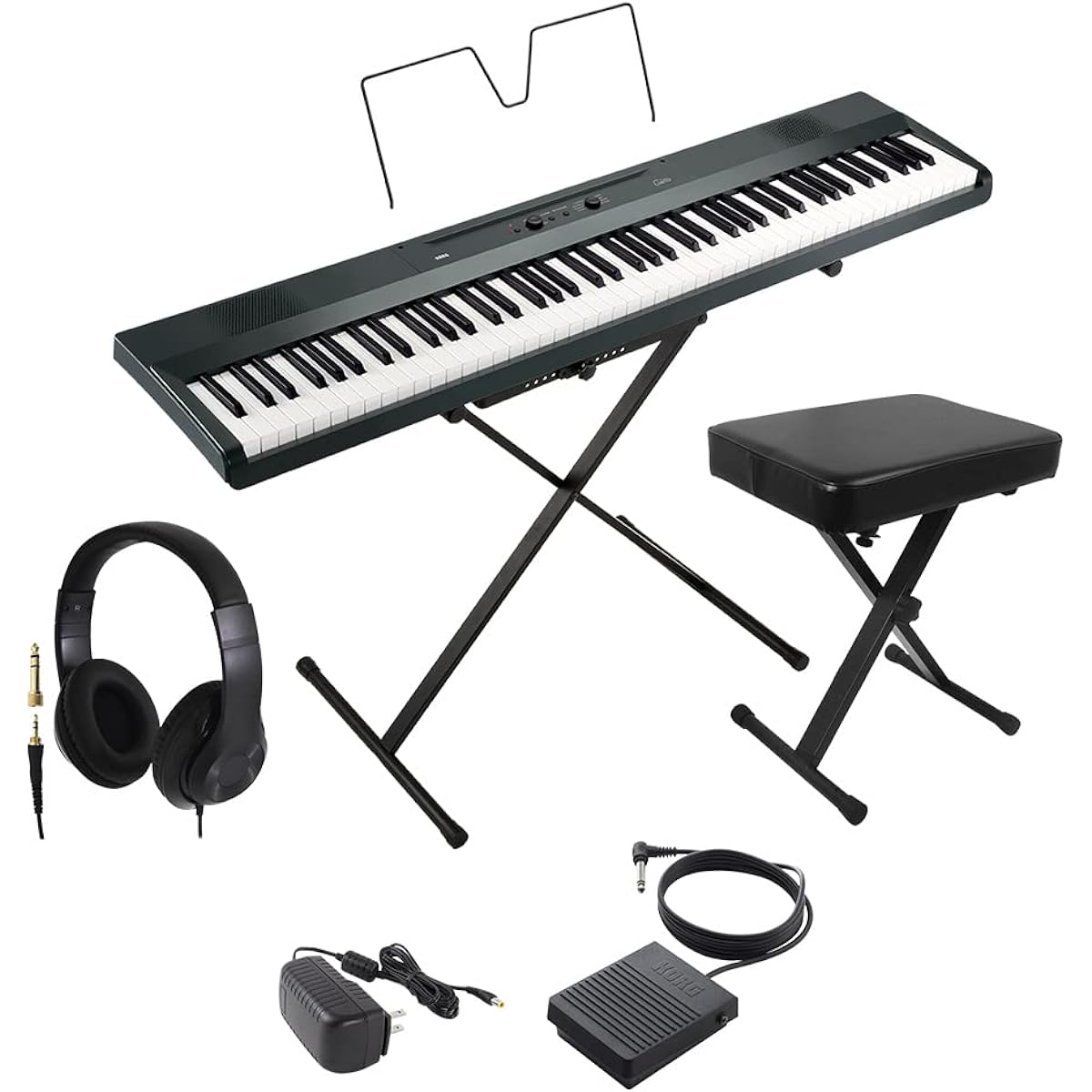 KORG L1SP MG Keyboard Electronic Piano 88 Keys Headphones and X-Chair Set KORG