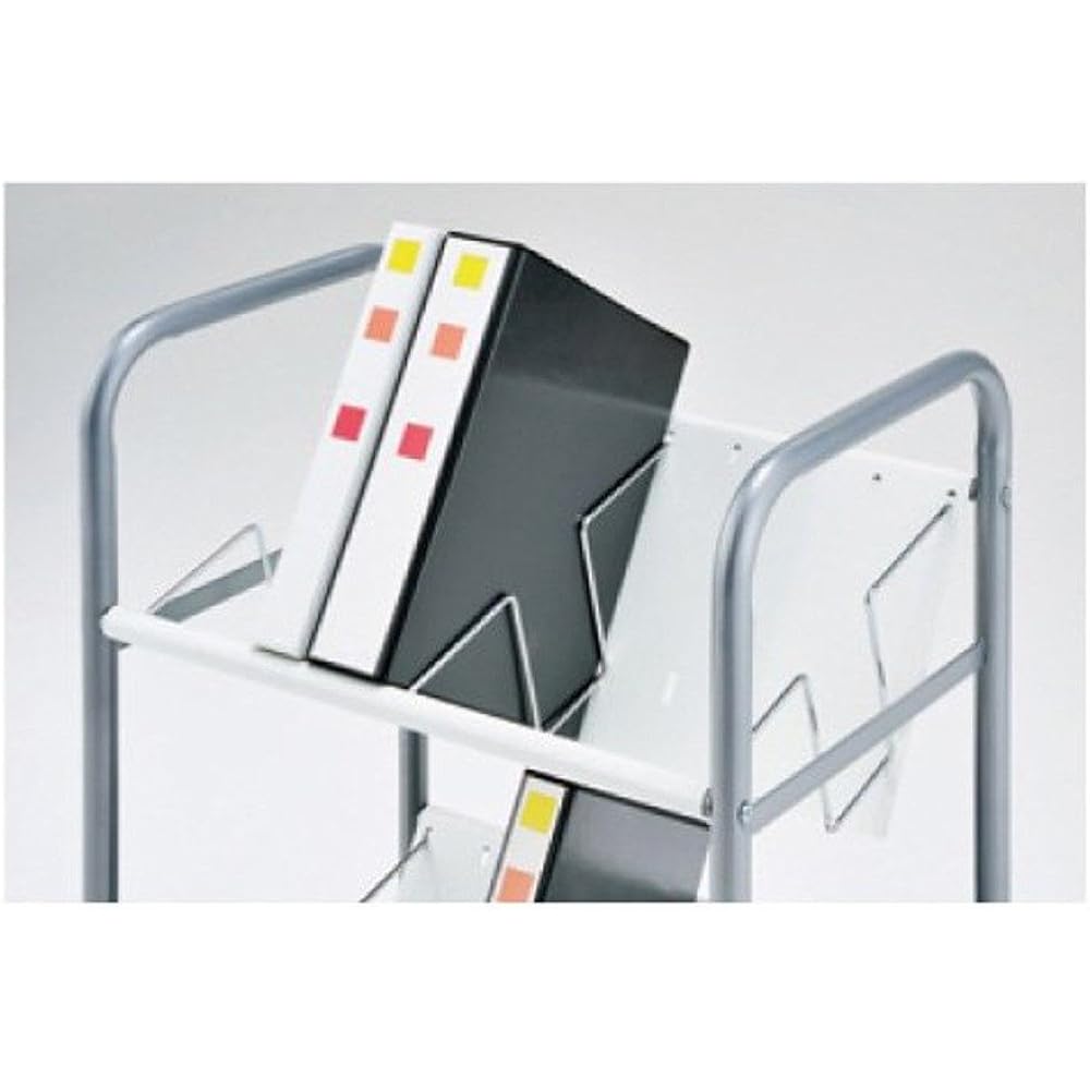 Hayashi Seisakusho File Wagon 2 Tier White 10-002MH