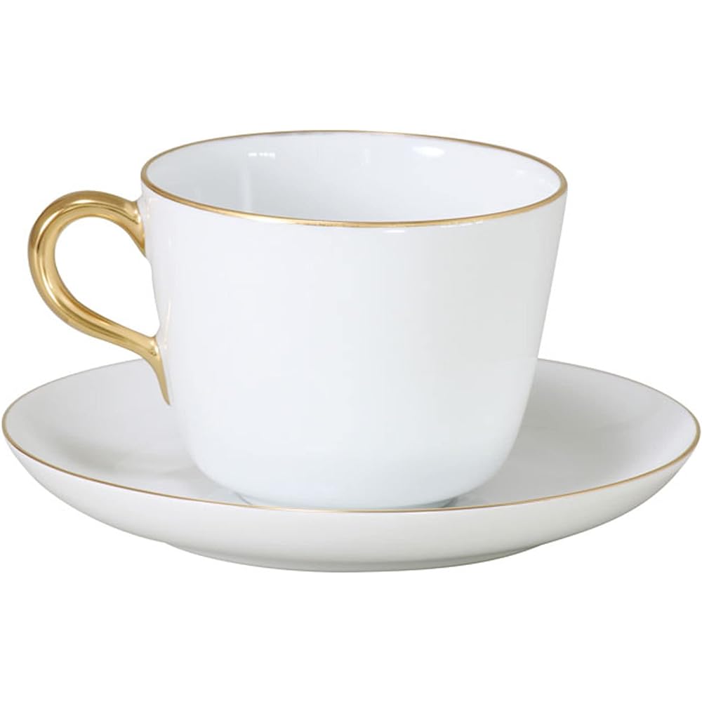 Okura Toen Gold Line (Couple Shape) Morning Cup & Saucer 26C/1001