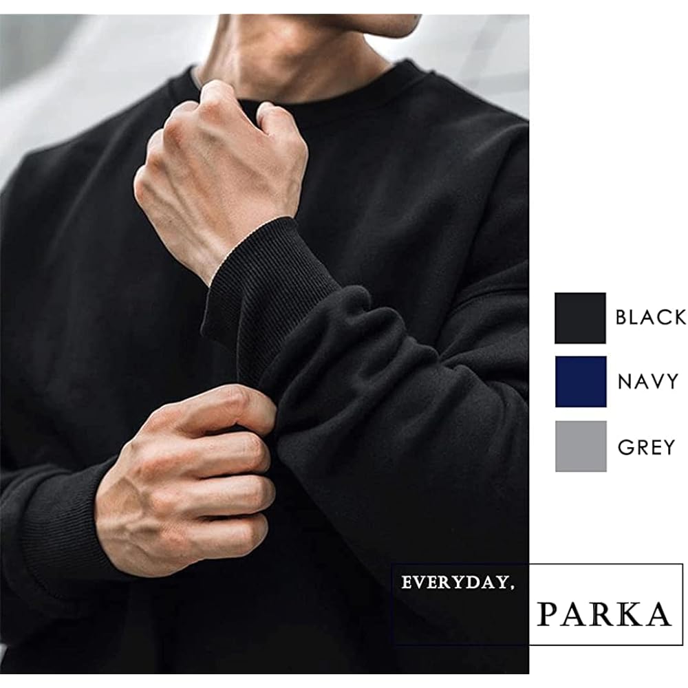 [Manatsulife] Men's Hoodie, Long Sleeve, Sweatshirt, T-Shirt, Sweatshirt, Pullover, Casual, Loungewear, Popular, Plain, Spring/Autumn T-06