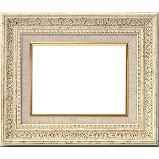 Oil painting frame 8203/White F30 (910 x 727 mm) UV-cut acrylic (liner color: S/linen) [dras-29]