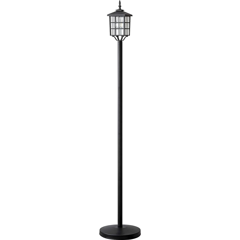 Takasho Solar Light Outdoor Light Classic Post Light Black Garden Light Indirect Lighting Waterproof Retro Light Aluminum, Stainless Steel, Glass, ABS Resin LGS-123