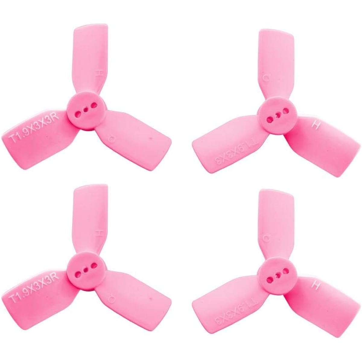 HQProp GetFPV 1.9x3x3 PC Pink Quad Propellers - Set of 4 (2X CW 2X CCW)