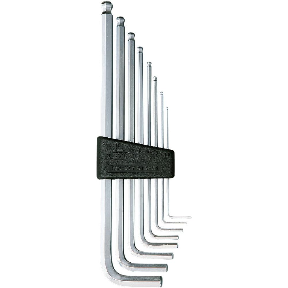 Kyoto Machinery Tools (KTC) High Grade Ball Point L Type Long Hex Wrench Set 9 Pieces HLD2509B