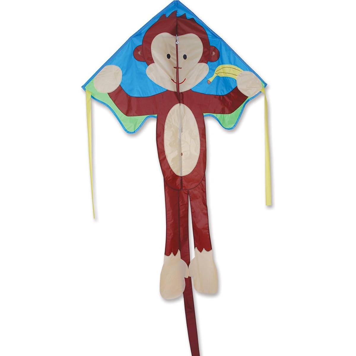 Kite - Large Easy Flyer - Mikey Monkey (46" x 90") with 300 Ft 30lb Test Kite String and Winder by Premier Kites & Designs Toy [Parallel Import]
