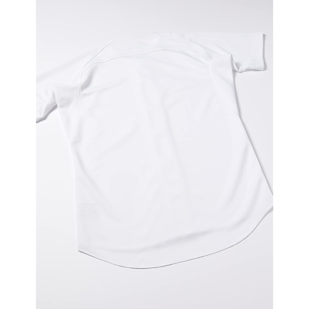 ZETT Baseball Uniform Mechapan Knit Full Open Shirt White (1100) S BU1281S