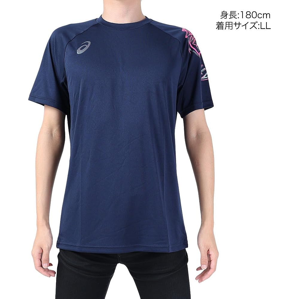 [ASICS] Volleyball Wear Dry Aurora Print Short Sleeve Shirt 2051A350 Men's