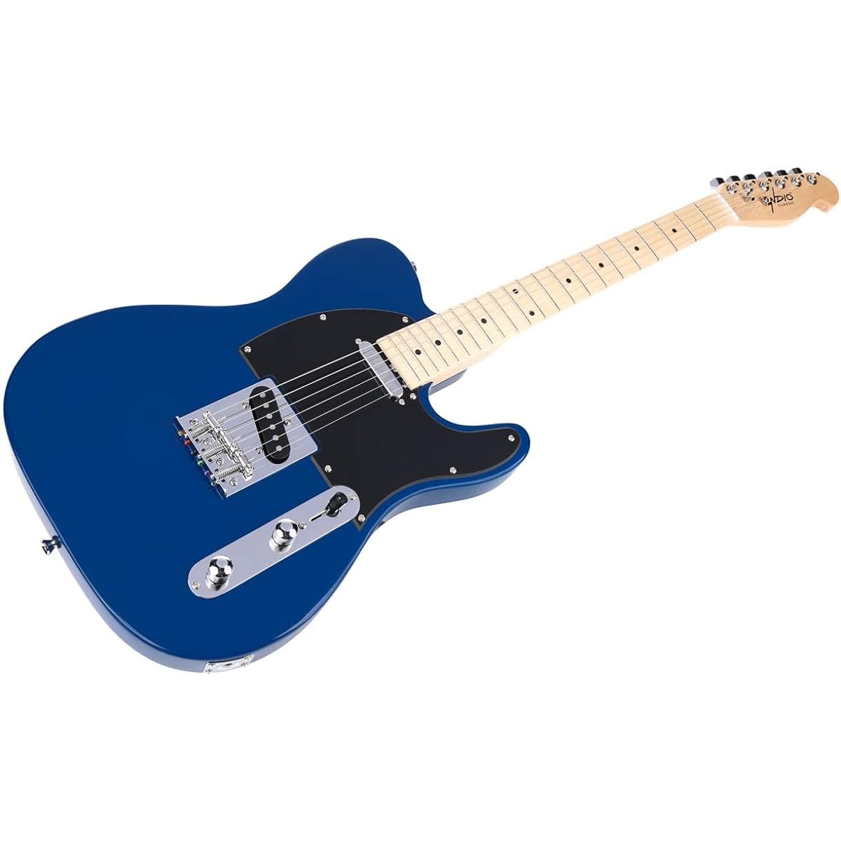 Monoprice Indio by Monoprice Retro Classic Electric Guitar with Gig Bag, Blue