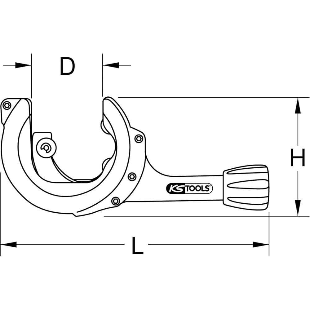 KS TOOLS Ratchet Pipe Cutter, 28-67mm Ratchet pipe cutter 28-67mm 104.5050