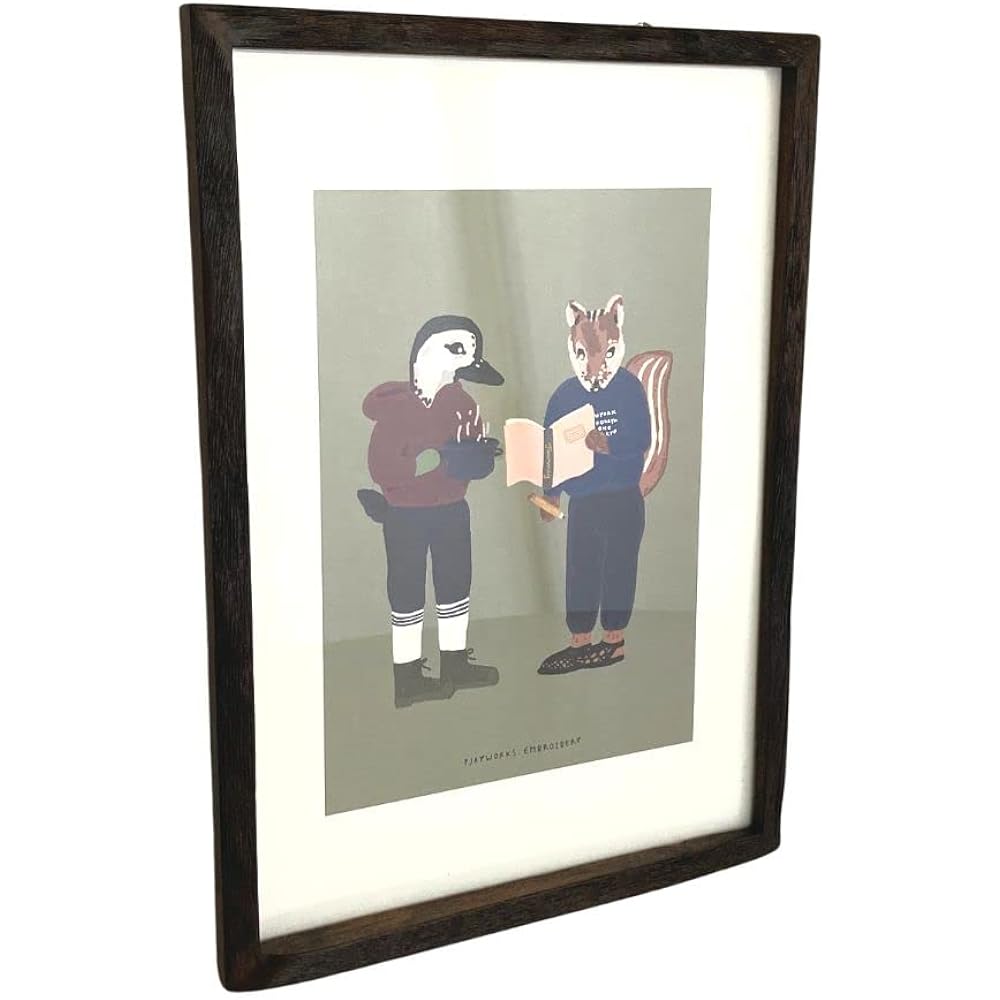 "H A3 BK Old Wood Photo Frame Black Brown for Wall Hanging" Size Frame Wooden Picture Frame Photo Frame Wall Hanging Tabletop Menu Board Antique Picture Book *Made of old wood with holes and unevenness, shipping will be left to you...