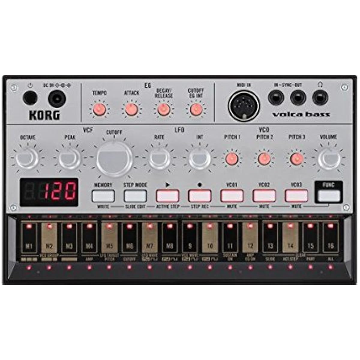 KORG Synthesizer volca bass Analog Synth Sequencer