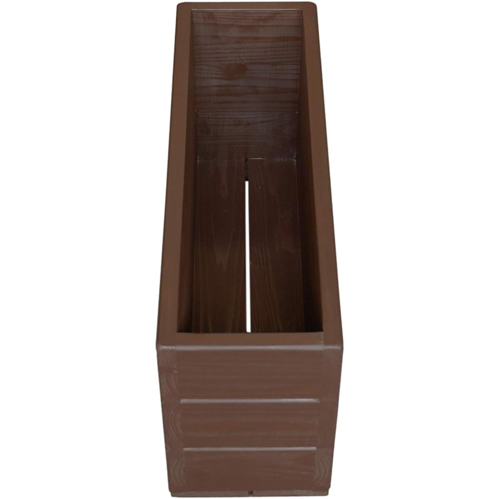 Welcome Wood Wooden Slim Planter SPD60-CB CB Cafe Brown Length 60cm Depth 19cm Height 30cm Capacity 22L