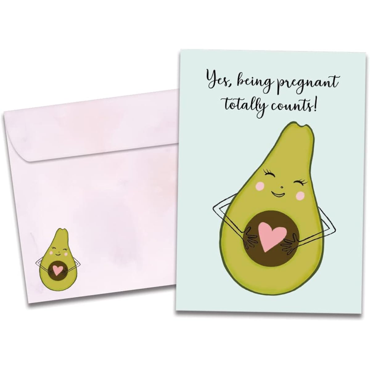 Tree-Free Greetings Mother's Day Greeting Cards, Eco-Friendly, Made in the USA, 100% Recycled Paper, 5"x7", Con-Guac-Ulations (GO64314)