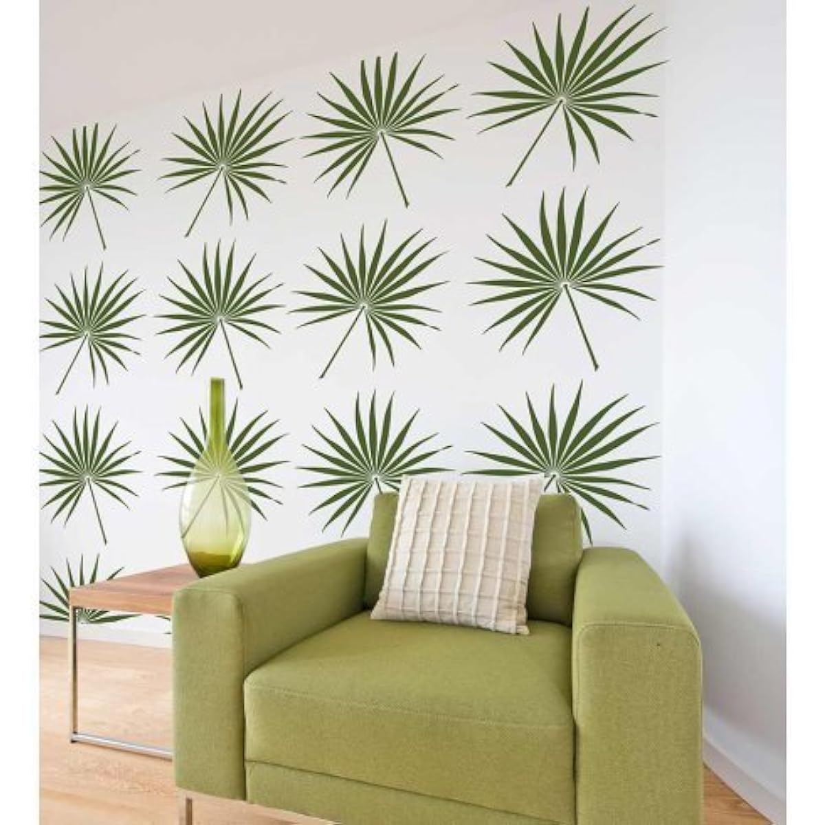 Palmetto Leaf Wall Stencils - Wall Paint Stencils Easily Transform Your Room - Large Stencils for Painting Walls - Stencils Instead of Wallpaper - Stencils for Walls and Floors