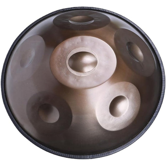 6-note 17-inch handpan drum percussion instrument, manual tuning by experts, portable and compact, with dual-use storage bag, just hit the drum with your hands and fingers, suitable for beginners