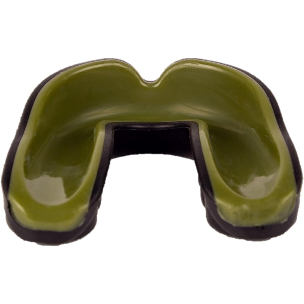 VENUM Mouth Guard Challenger/VENUM Mixed Martial Arts Boxing Rugby Sports Adult Case Included (Black/Khaki, Adult(Free))